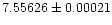 $7.55626\pm0.00021$