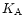 $K_{\rm A}$