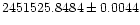 $2451525.8484\pm0.0044$