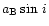 $a_{\rm B} \sin\,i$