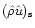 $(\hat{\rho}\hat{u})_{{\rm s}}$