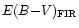 $E(B{-}V)_{\rm FIR}$