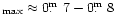 $_{\rm max}\approx0\hbox{$.\!\!^{\rm m}$ }7-0\hbox{$.\!\!^{\rm m}$ }8$