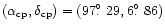 $(\alpha_{\rm cp}, \delta_{\rm cp})
= (97\hbox{$.\!\!^\circ$ }29, 6\hbox{$.\!\!^\circ$ }86)$