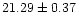 $21.29 \pm 0.37$