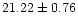 $21.22 \pm 0.76$