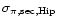 $\sigma_{\pi,{\rm sec, Hip}}$