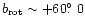$b_{\rm rot} \sim +60\hbox{$.\!\!^\circ$ }0$