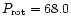 $P_{\rm rot} = 68.0$
