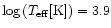 $\log\,(T_{\rm eff}
[{\rm K}]) = 3.9$