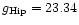 $g_{\rm Hip} = 23.34$