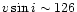$v \sin i \sim 126$