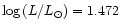 $\log\,(L/L_\odot) = 1.472$