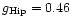 $g_{\rm Hip} = 0.46$
