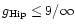 $g_{\rm Hip} \leq 9/\infty $