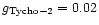 $g_{\rm Tycho-2} =
0.02$