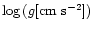 $\log\,(g [{\rm cm}~{\rm s}^{-2}])$