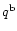 $q^{\rm b}$