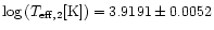 $\log\,(T_{\rm eff,2} [\rm K]) = 3.9191 \pm 0.0052$