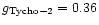 $g_{\rm Tycho-2} = 0.36$
