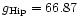 $g_{\rm Hip} = 66.87$