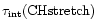 $ \tau_{\rm int}({\rm CH stretch})$