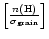 $ \left[{n({\rm H}) \over \sigma_{\rm grain}}\right]$