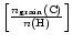 $ \left[{n_{\rm grain}({\rm C}) \over n({\rm H})}\right] $