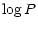 $\textstyle \log P$