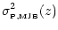 $\displaystyle \sigma_{\rm\scriptscriptstyle P,MJB}^2(z)$