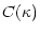 $\displaystyle C(\kappa)$