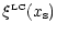 $\displaystyle \xi^{\rm\scriptscriptstyle {LC}}(x_{\rm s})$