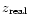 $z_{\rm real}$