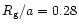 $R_{\rm g}/a = 0.28$