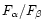 $F_{\alpha}/F_{\beta}$