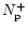 $N_{\rm p}^{+}$