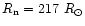 $R_{\rm n} = 217~R_{\odot}$