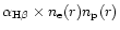 $\alpha_{\rm H\beta}\times n_{\rm e}(r)n_{\rm p}(r)$