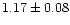 $1.17\pm0.08$