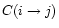 $C(i\rightarrow j)$