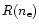 $R(n_{\rm e})$