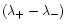 $(\lambda_+-\lambda_-)$