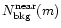 $N_{\rm bkg}^{\rm near}(m)$