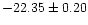 $-22.35\pm0.20$