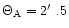$\Theta_{\rm A} = 2\hbox{$^\prime$ }.5$