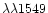 $\lambda\lambda 1549$