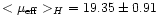 $<\mu_{\rm eff}>_H\ =19.35\pm 0.91$