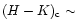 $(H-K)_{\rm c}
\sim$