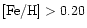 ${\rm [Fe/H]}> 0.20$