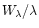 $W_{\lambda}/\lambda$